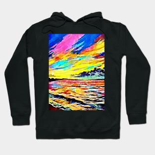 Beautiful colorful Beach Scenery Hoodie